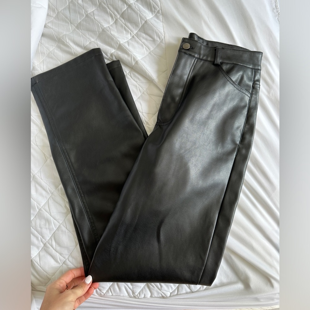 Dynamite Leather Straight Pants